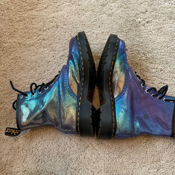 Dr. Martens 1460 RAINBOW RAY SUEDE LACE UP BOOTS 6 - Picture 4 of 6